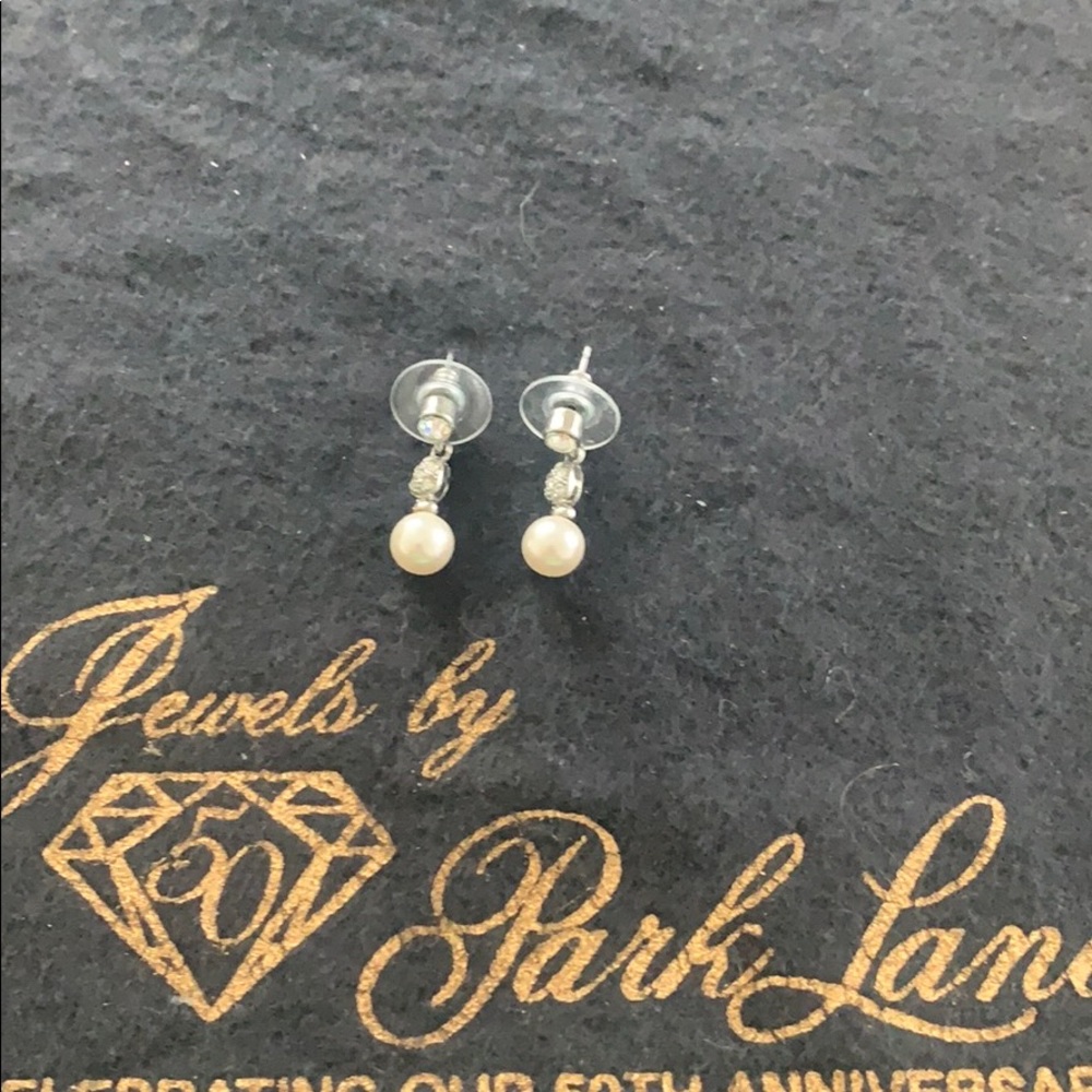 Park Lane White Pearl Earrings